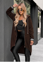 Długa Sweatshirt oversize z kapturem Cozy Hour Schwarz