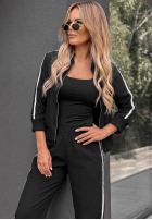 Sweat Set Sweatshirt i Hose z lampasem Unbelievable Schokoladenbraun