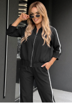 Sweat Set Sweatshirt i Hose z lampasem Unbelievable Schokoladenbraun