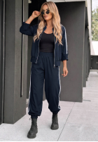 Sweat Set Sweatshirt i Hose z lampasem Unbelievable Schokoladenbraun