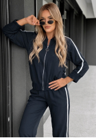Sweat Set Sweatshirt i Hose z lampasem Unbelievable Schokoladenbraun