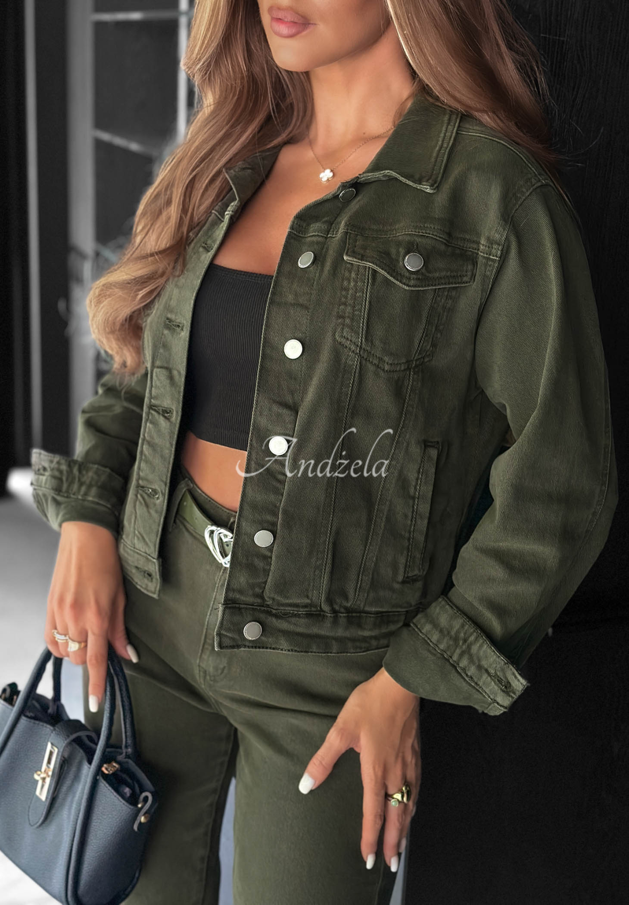 Jeansjacke More Than Ever Khaki