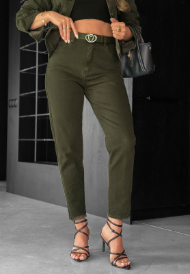 Jeanshose mom fit More Than Ever Khaki