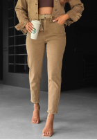 Hose Jeans mom fit All We Need Camel