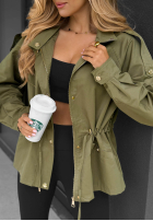 Lekka Jacke parka z kapturem Street Glow Beige