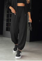 Sweat Set rozpinana Sweatshirt i Hose Comfort Club Schwarz