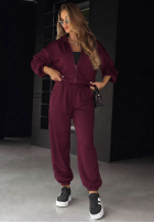 Sweat Set rozpinana Sweatshirt i Hose Comfort Club Schwarz