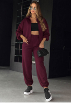 Sweat Set rozpinana Sweatshirt i Hose Comfort Club Schwarz