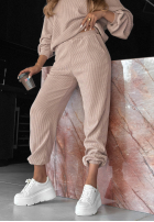 Sztruksowy Set Sweatshirt i Hose Quiet Confidence Schokoladenbraun