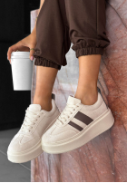zamszowe Sportschuhe na platformie City Motion Schokoladenbraun