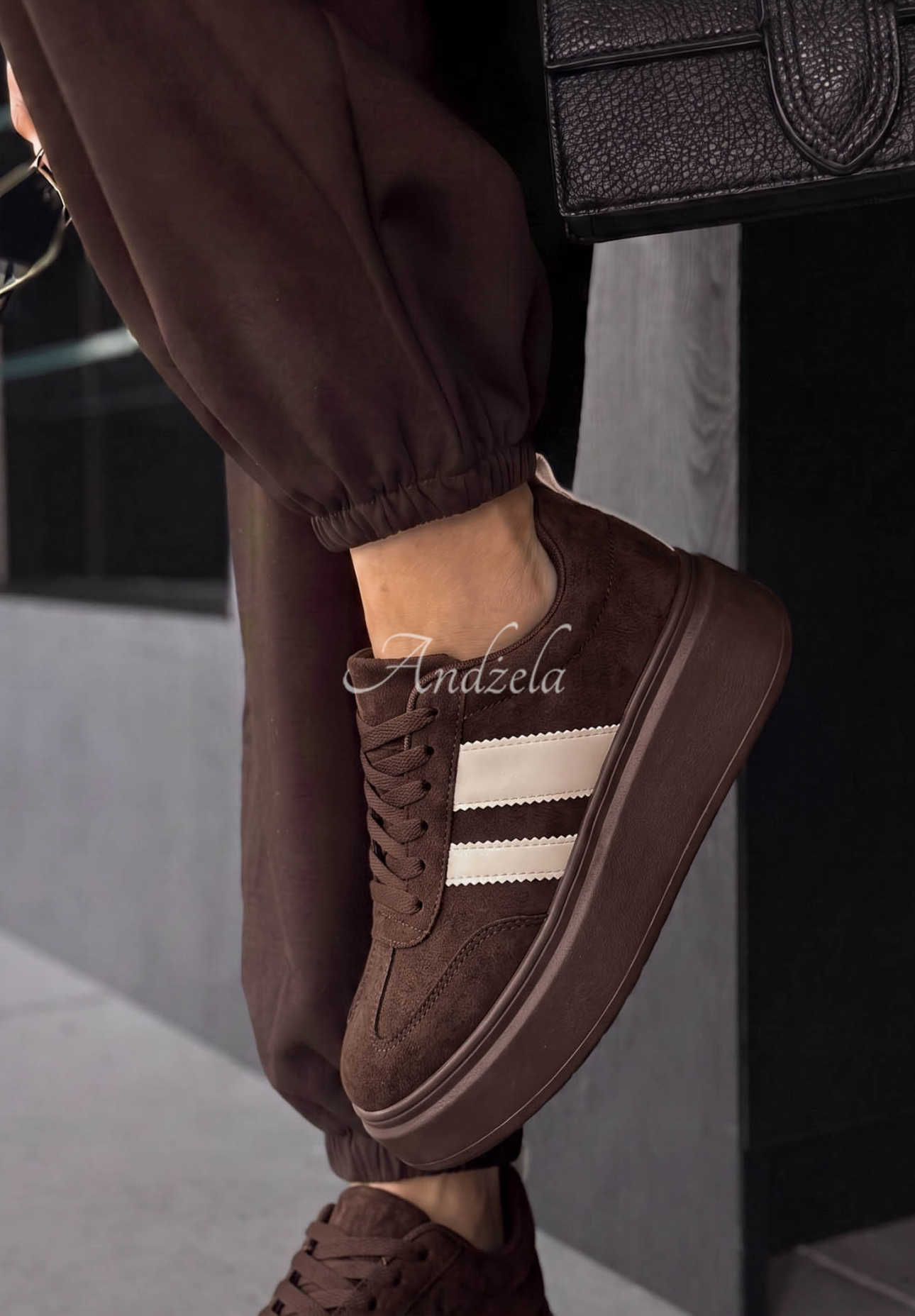 Wildleder Sneakers Start With Forever Schokoladenbraun