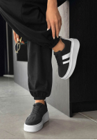 Wildleder Sneakers Start With Forever Schwarz