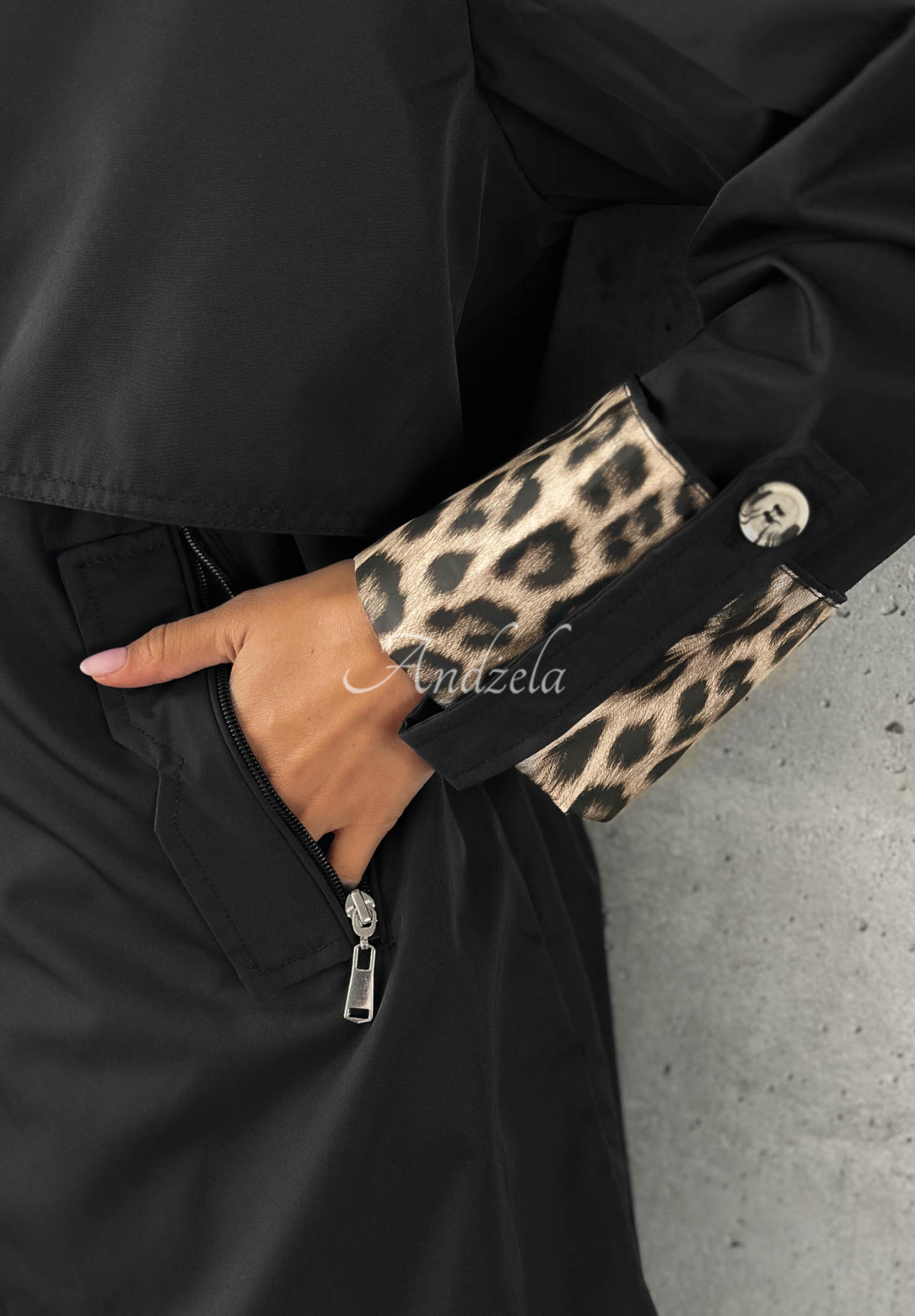 Parkajacke mit Kapuze Uniquely Smart Schwarz