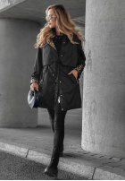 Jacke parka z kapturem Uniquely Smart Schwarz