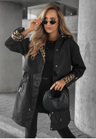 Jacke parka z kapturem Uniquely Smart Schwarz