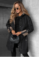 Jacke parka z kapturem Uniquely Smart Schwarz