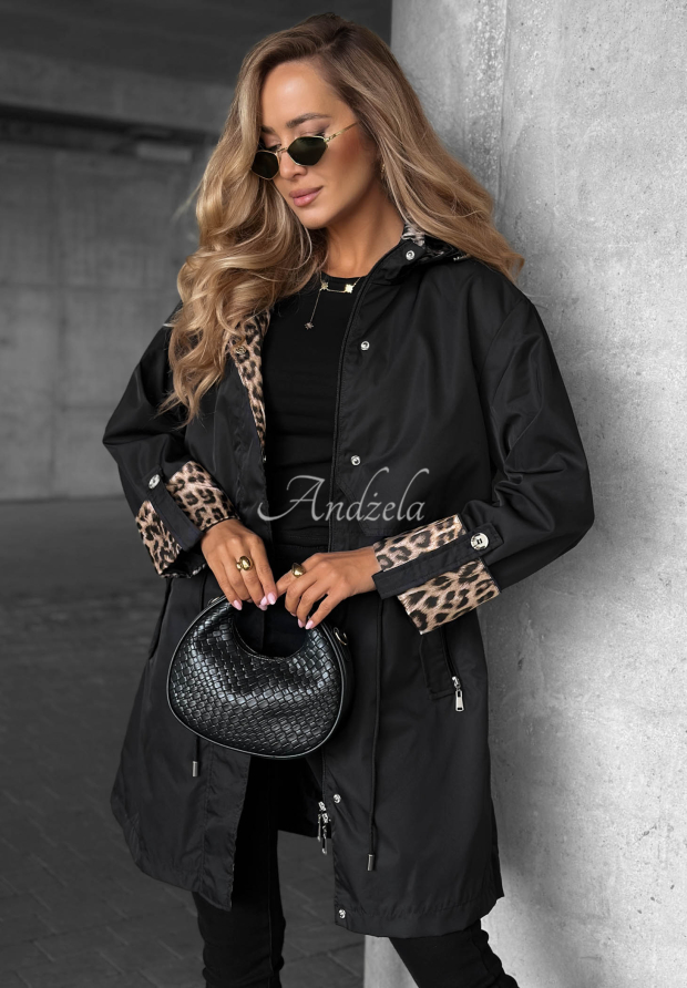 Parkajacke mit Kapuze Uniquely Smart Schwarz