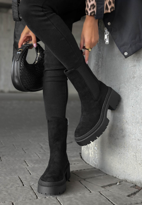 Stiefeletten aus Wildlederimitat Maple Trail Schwarz