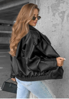Skórzana  Jacke ze ściągaczem Amber Mood Olivgrün