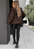 Puchowa pikowana Jacke z kapturem North Meadow Schwarz