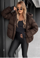 Puchowa pikowana Jacke z kapturem North Meadow Schwarz