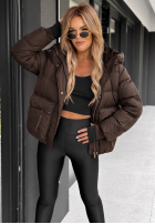Puchowa pikowana Jacke z kapturem North Meadow Schwarz