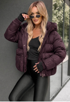 Puchowa pikowana Jacke z kapturem North Meadow Schwarz