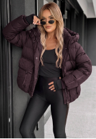 Puchowa pikowana Jacke z kapturem North Meadow Schwarz