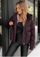Puchowa pikowana Jacke z kapturem North Meadow Schwarz