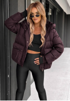 Puchowa pikowana Jacke z kapturem North Meadow Schwarz