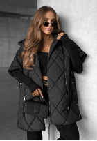 Pikowana Weste oversize Daily Comfort Schwarz