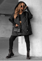 Pikowana Weste oversize Daily Comfort Schwarz