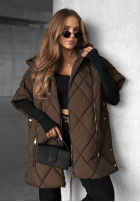 Pikowana Weste oversize Daily Comfort Schwarz