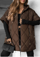 Pikowana Weste oversize Daily Comfort Schwarz