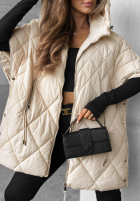 Pikowana Weste oversize Daily Comfort Schwarz