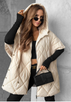 Pikowana Weste oversize Daily Comfort Schwarz