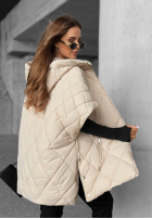 Pikowana Weste oversize Daily Comfort Schwarz