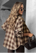 Hemd w kratę Cozy Edit Dunkelblau