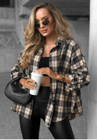Hemd w kratę Cozy Edit Dunkelblau