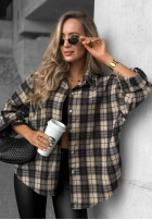 Hemd w kratę Cozy Edit Dunkelblau