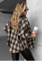 Hemd w kratę Cozy Edit Dunkelblau