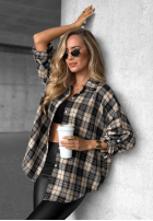 Hemd w kratę Cozy Edit Dunkelblau