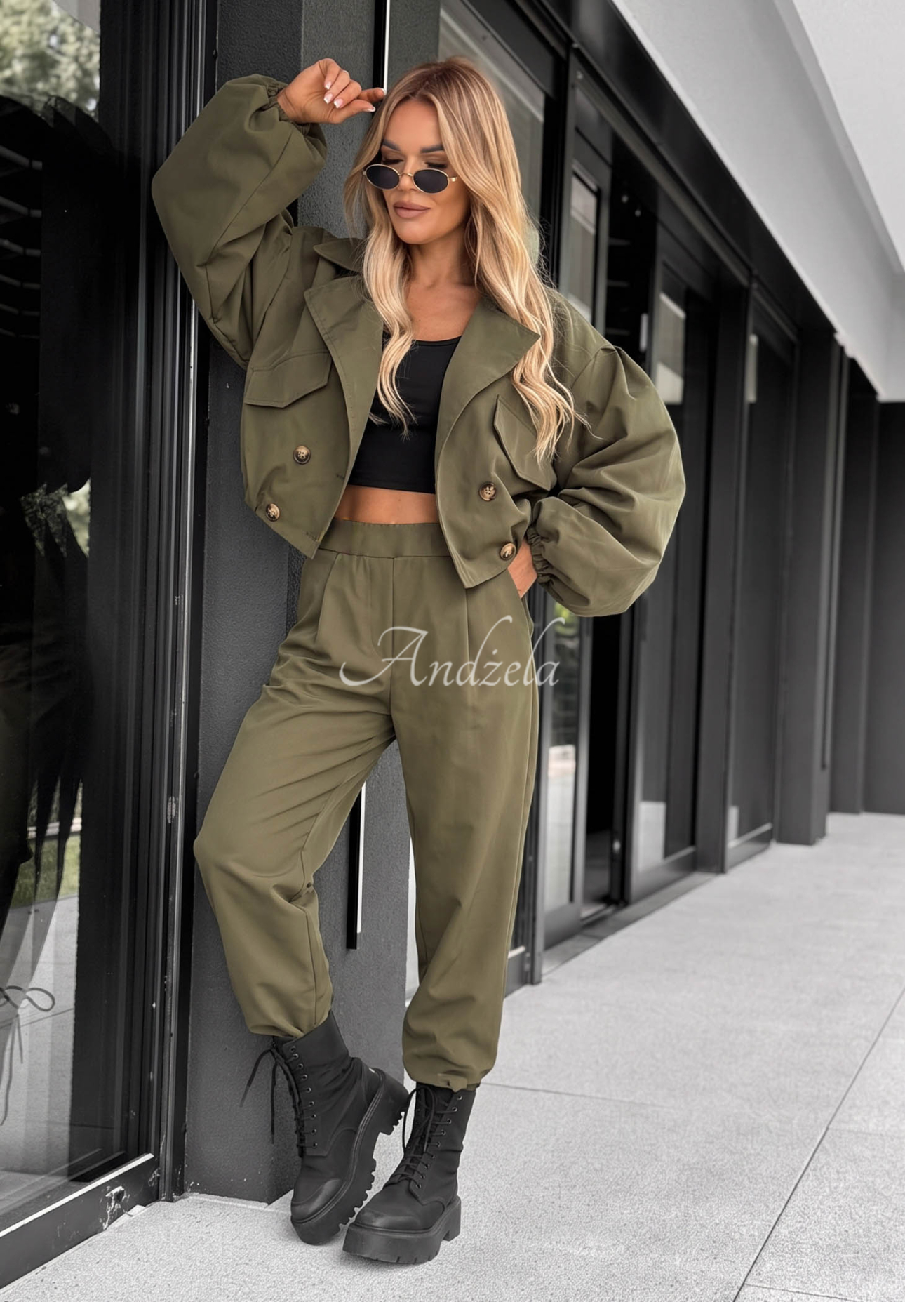 Stoffhose balloon Italian Winds Khaki
