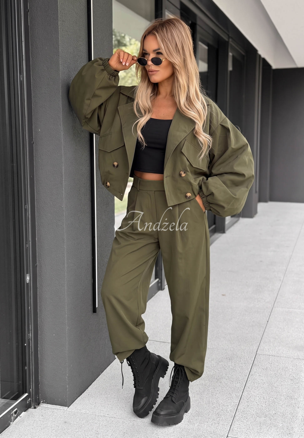 Stoffhose balloon Italian Winds Khaki