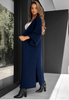Długi Cardigan Meet Me There Himmelblau