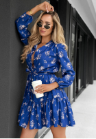 Koszulowa Kleid z falbanką Call My Name Burgunderrot