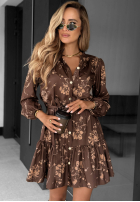 Koszulowa Kleid z falbanką Call My Name Burgunderrot