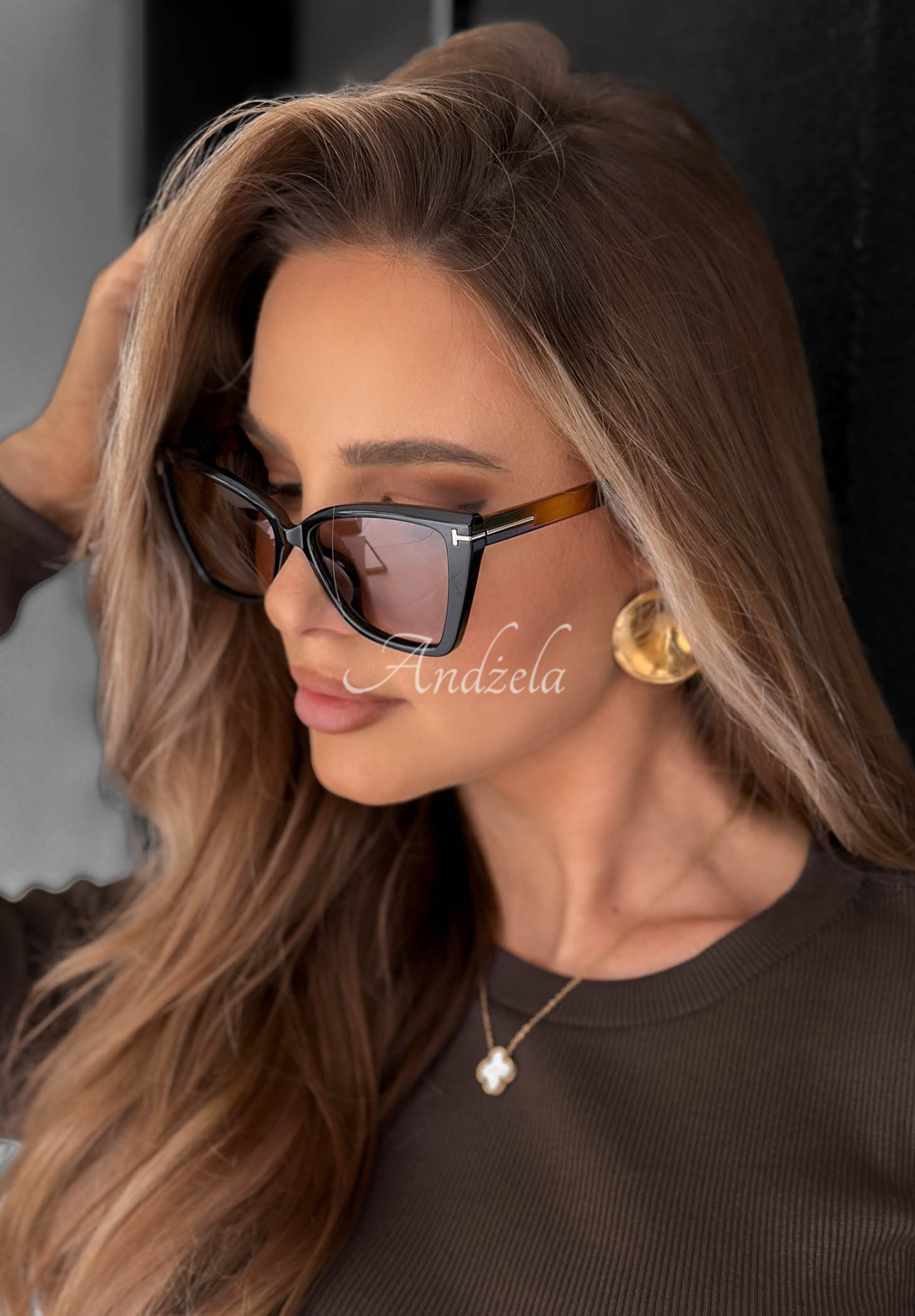 Sonnenbrille Soft Vision braun