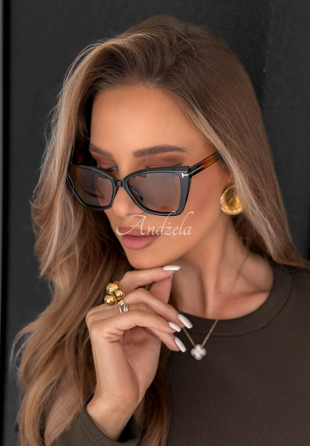 Sonnenbrille Soft Vision braun