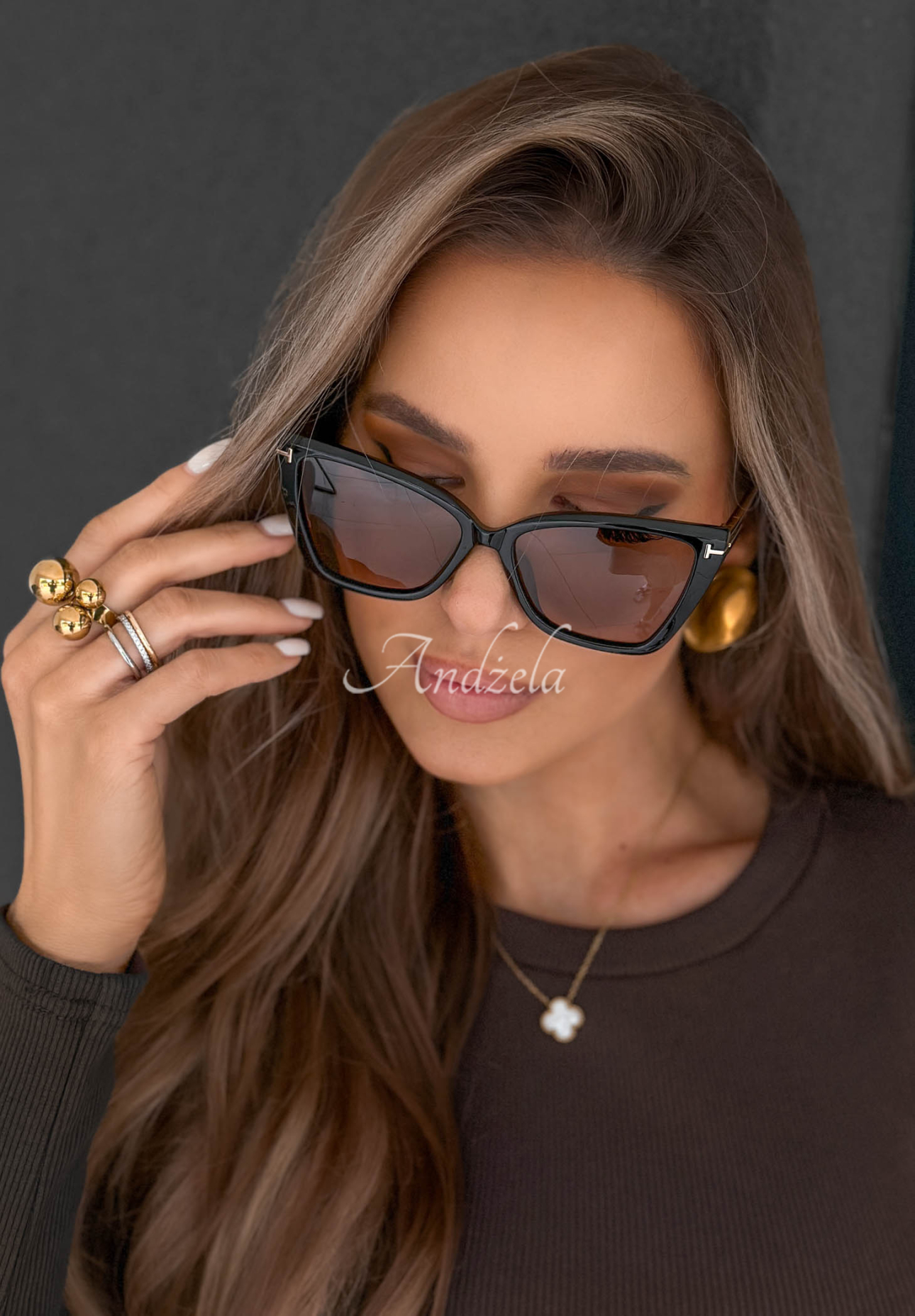 Sonnenbrille Soft Vision braun